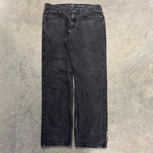Urban Up Black Jeans Distressed Cotton Grunge Biker Denim Essential 34x32